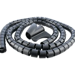 Schwaiger Kabelspiralschlauch Durchmesser 28 mm 1,5m schwarz