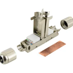 Schwaiger  Keystone Netzwerkkabelverbinder CAT 6A werkzeuglos