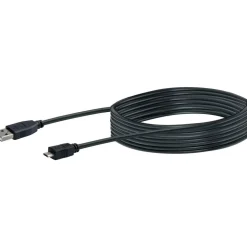 Schwaiger Micro-USB Anschluss- und Ladekabel 1,8 m schwarz