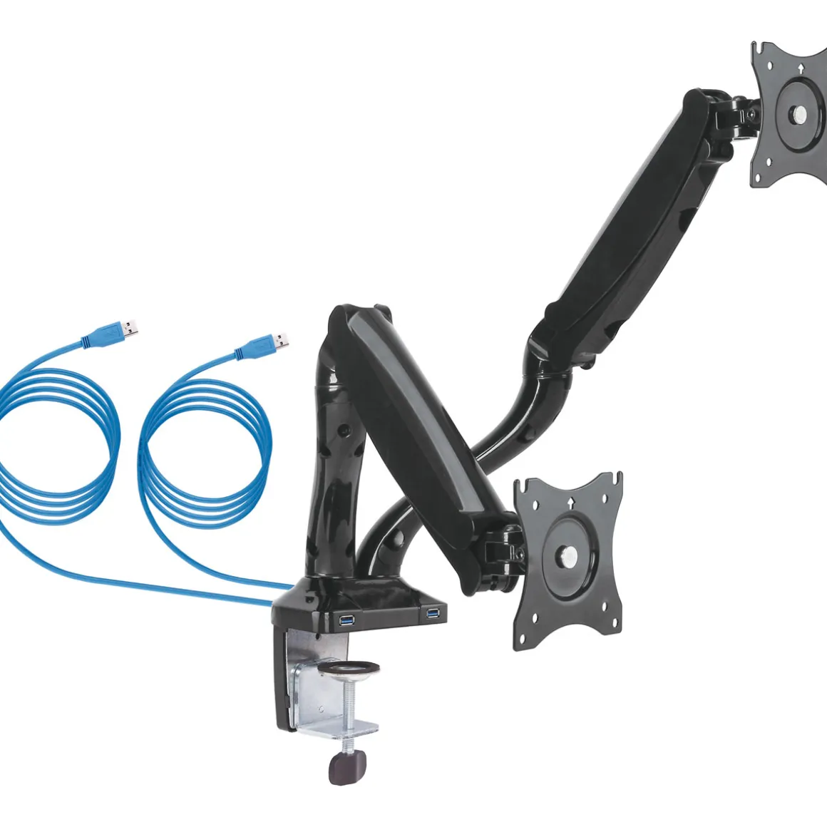 Schwaiger Monitor-Tischhalter Full Motion 2 für 2 Monitore bis 29 Zoll