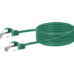 Schwaiger Netzwerkkabel CAT6 250Mhz 1Gbit/s 2,5m grün