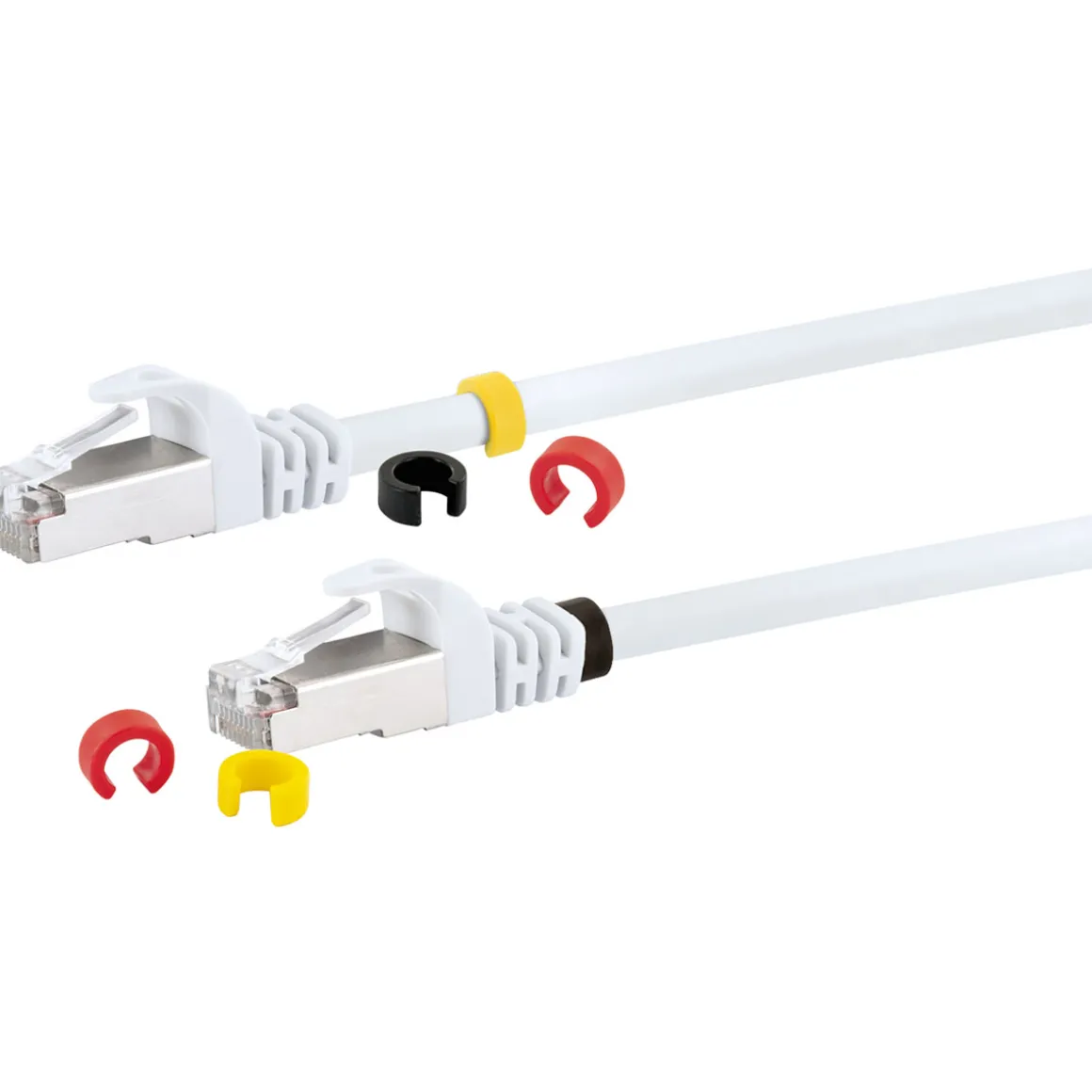 Schwaiger Netzwerkkabel CAT7 1 m weiß