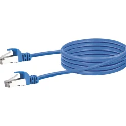 Schwaiger Netzwerkkabel CAT6 250Mhz 1Gbit/s 0,5m blau