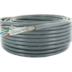 Schwaiger Netzwerkkabel CAT6a 500Mhz 10Gbit/s 25m grau