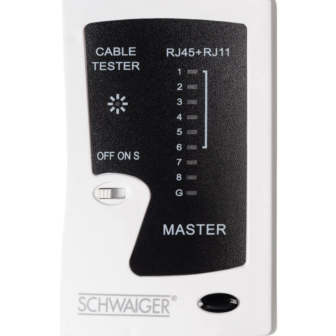 Schwaiger Netzwerkkabeltester für RJ45 und RJ11