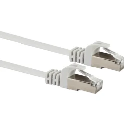 Schwaiger Ntzwerk-Flachkabel CAT6,5m weiß
