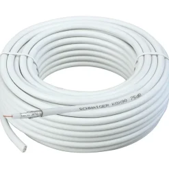 Schwaiger SAT Koaxialkabel 75 dB 25m weiß