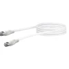 Schwaiger SAT-Antennenkabel 90 dB 1,5 m weiß mit F-Quick Stecker und F-Quick Stecker