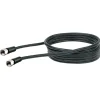 Schwaiger SAT-Antennenkabel 90 dB 10 m schwarz mit F-Stecker und F-Stecker
