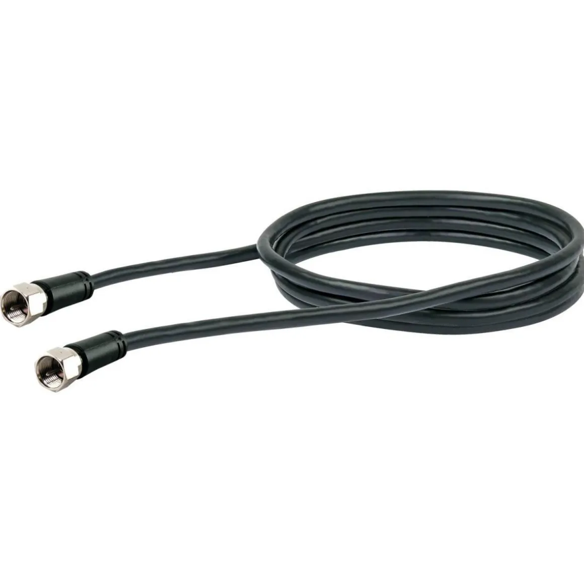Schwaiger SAT-Antennenkabel 90 dB 1,5 m schwarz mit F-Stecker und F-Stecker