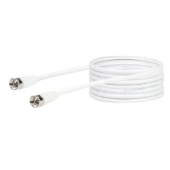 Schwaiger SAT-Antennenkabel F-Stecker 75 dB weiß 500 cm