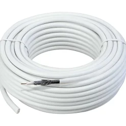 Schwaiger SAT-Koaxialkabel weiß 50 m