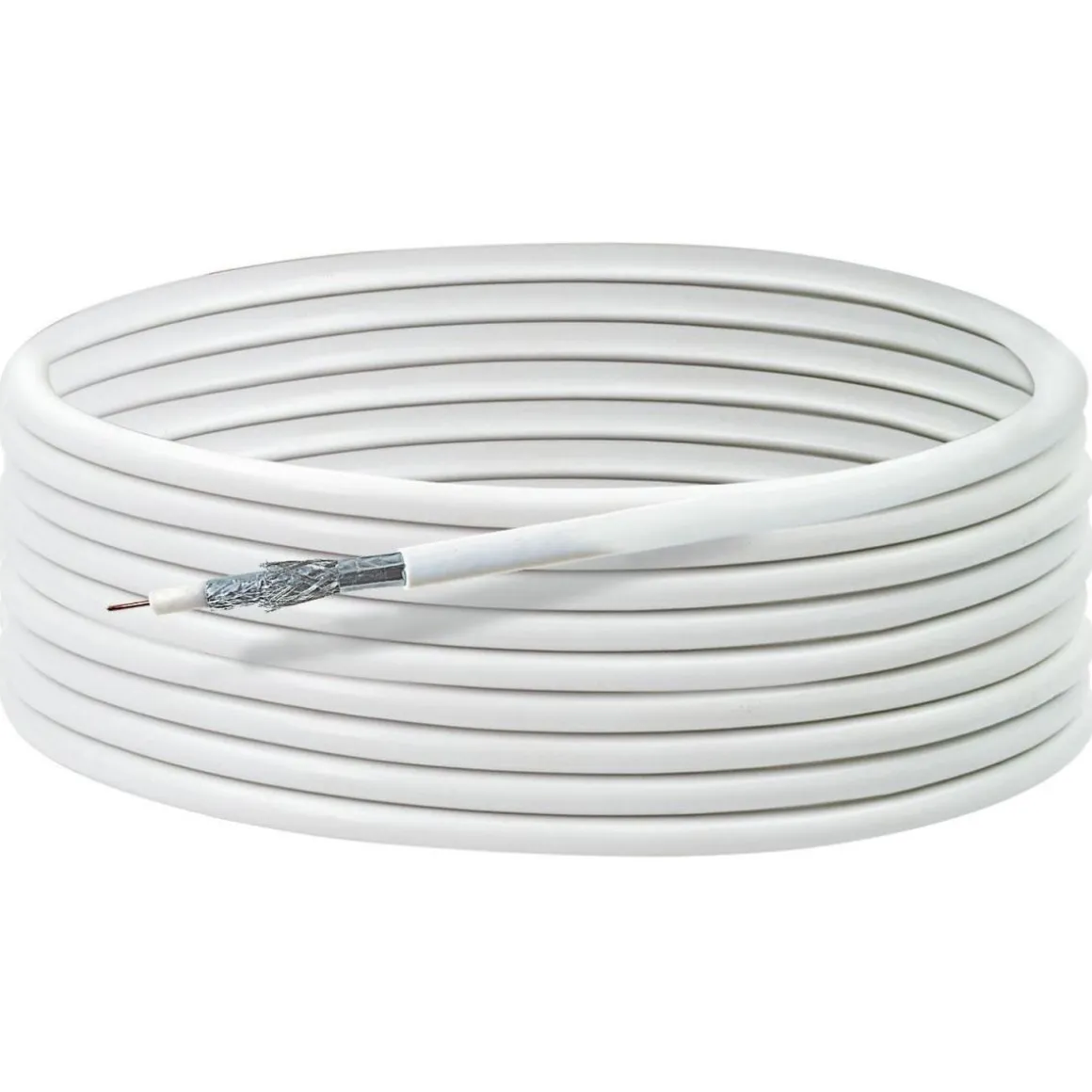 Schwaiger SAT-Koaxialkabel 110 dB 30 m weiß