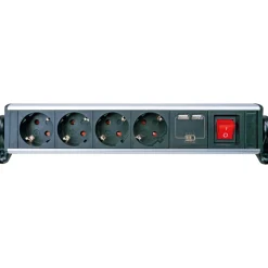 Schwaiger  Steckdosenleiste 4-fach mit Tischbefestigung