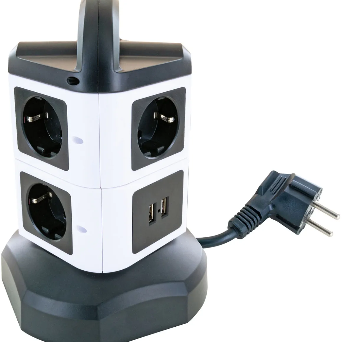 Schwaiger Steckdosentower 7-fach mit 2-fach USB