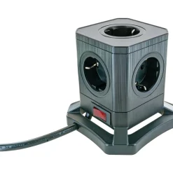 Schwaiger  Steckdosentower 5-fach mit 2-fach USB A mit USB C