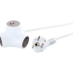 Schwaiger  Steckdosenwürfel 3-fach mit 2-fach USB