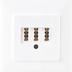 Schwaiger Telefon-Anschlussdose NF/F Unterputzmontage weiß