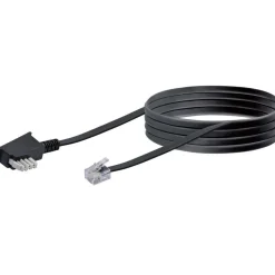 Schwaiger Telefonkabel 6 m schwarz
