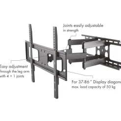 Schwaiger TV-Wandhalter Motion 5 bis 86 Zoll