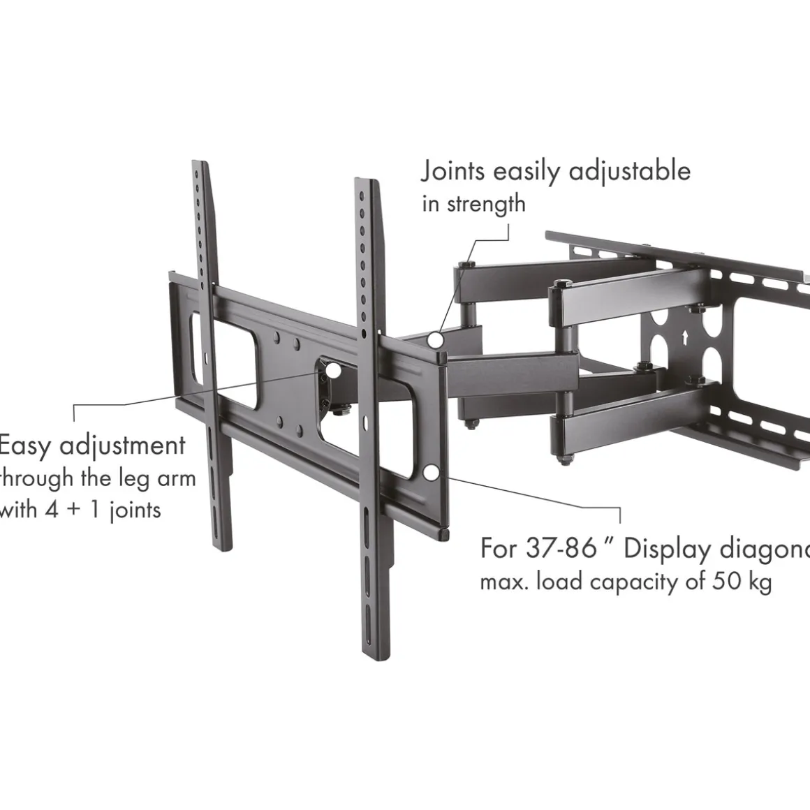 Schwaiger TV-Wandhalter Motion 5 bis 86 Zoll
