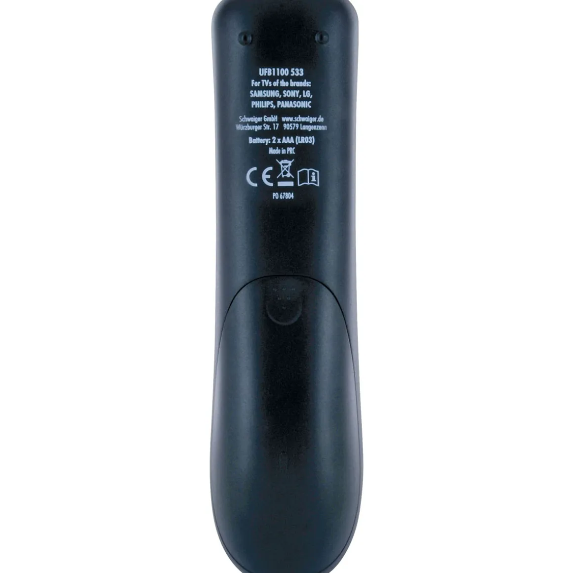 Schwaiger Universalfernbedienung Comfort Plus 2in1 schwarz