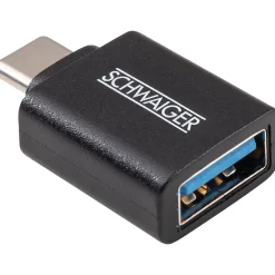 Schwaiger USB-3.1-Adapter mit 3.1 C Stecker und USB 3A Buchse