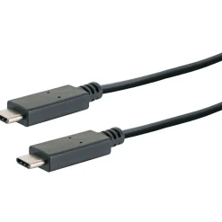 Schwaiger USB-3.1-C Anschlusskabel 3.1 C-Stecker 1m schwarz