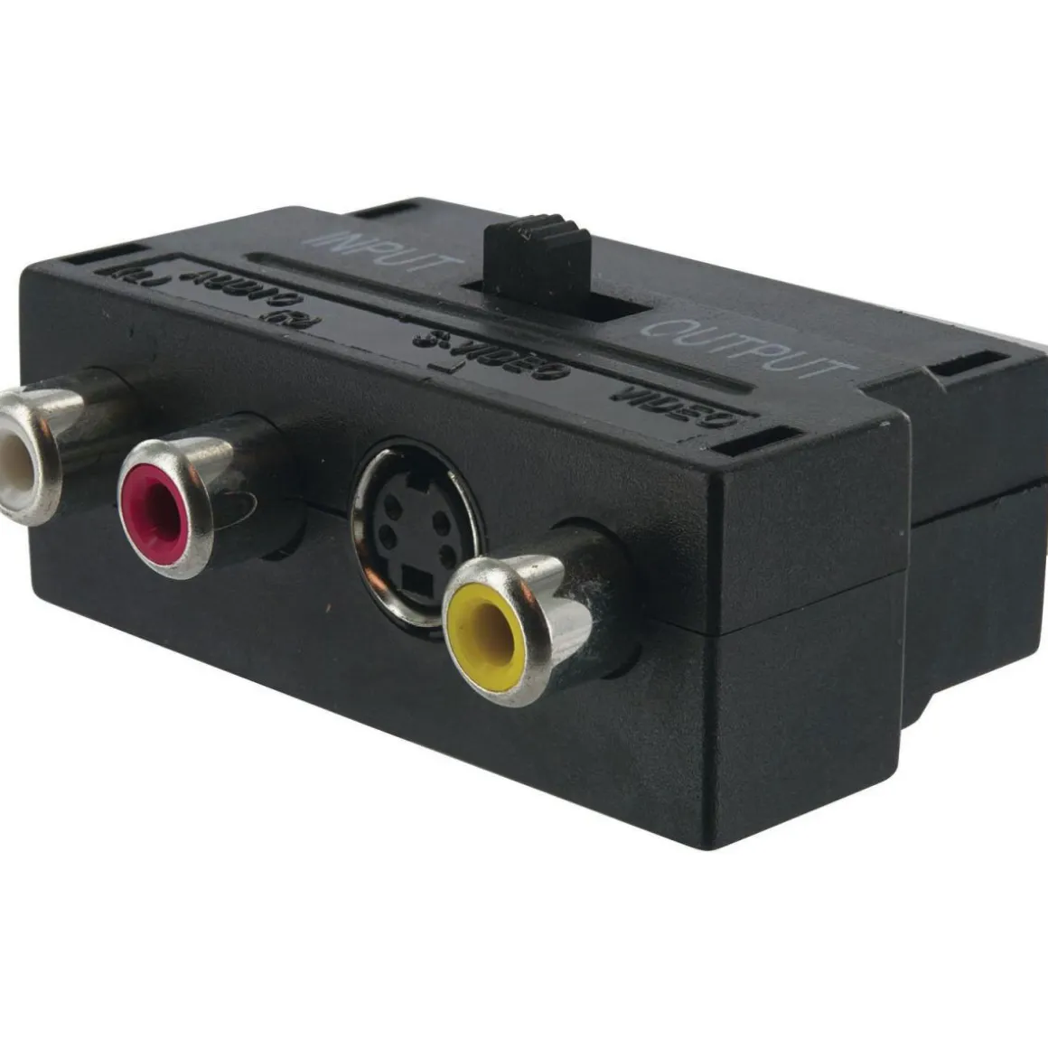 Schwaiger Video-AV-Adapter IN/Out schwarz