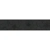 Selbstklebende-Borte Blume schwarz Glitter 5 m