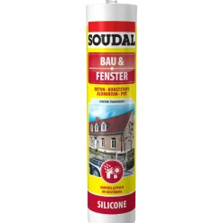 Soudal Bau und Fenster Silikon buche 300ml