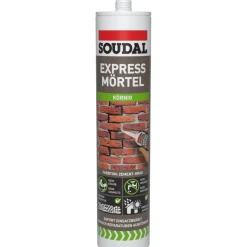 Soudal Reparatur-Mörtel körnige Struktur zementgrau