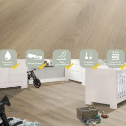 Specht Vinylboden  Vinyl SPC Classic Eiche Alberta 1220 x 182 x 3,8 mm