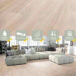 Specht Vinylboden  Vinyl SPC Ambiente Calvados Eiche 1220 x 230 x 4,8 mm