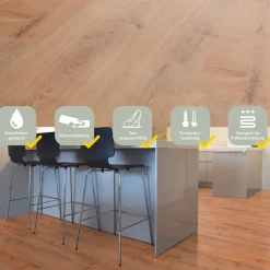 Specht Vinylboden  Vinyl SPC Ambiente Honig Eiche 1220 x 230 x 4,8 mm