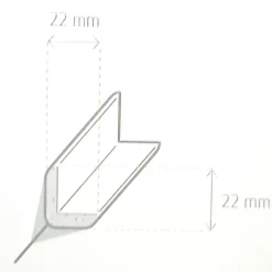 Specht  Winkelleiste weiß 260 x 2,2 x 2,2 cm