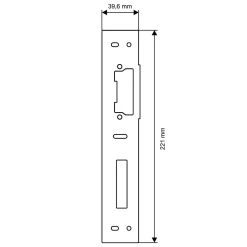 SplenDoor  Elektrischer Türöffner mit Entriegelung , links
