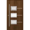 SplenDoor  Premium-Haustür Passivedoor Bergen energiesparend nussbaum 110 x 210 cm links