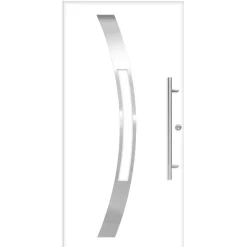 SplenDoor  Premium-Haustür Passivedoor Goeteborg energiesparend weiss 110 x 210 cm rechts