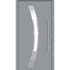 SplenDoor  Premium-Haustür Passivedoor Goeteborg energiesparend grau 100 x 210 cm rechts