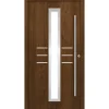 SplenDoor  Premium-Haustür Passivedoor Lund RC2 energiesparend einbruchsicher nussbaum 110 x 210 cm rechts