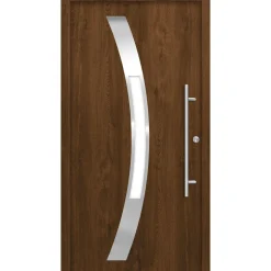 SplenDoor  Premium-Haustür Passivedoor Goeteborg energiesparend nussbaum 110 x 210 cm rechts