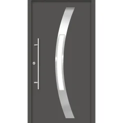 SplenDoor  Premium-Haustür Passivedoor Goeteborg energiesparend anthrazit 110 x 210 cm links