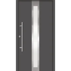 SplenDoor Premium-Haustür Passivedoor Stockholm RC2 energiesparend einbruchsicher anthrazit 100 x 200 cm links