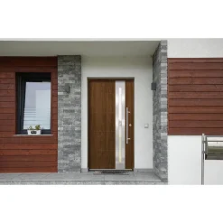 SplenDoor  Premium-Haustür Passivedoor Eksjo RC2 energiesparend einbruchsicher nussbausm 100 x 200 cm rechts