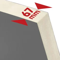 SplenDoor  Premium-Haustür Passivedoor Visby RC2 energiesparend einbruchsicher anthrazit 100 x 210 cm rechts