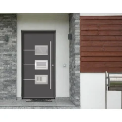 SplenDoor  Premium-Haustür Passivedoor Bergen energiesparend anthrazit 100 x 210 cm rechts
