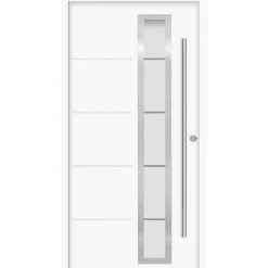 SplenDoor Premium-Haustür Passivedoor Uppsala energiesparend weiss 100 x 200 cm rechts