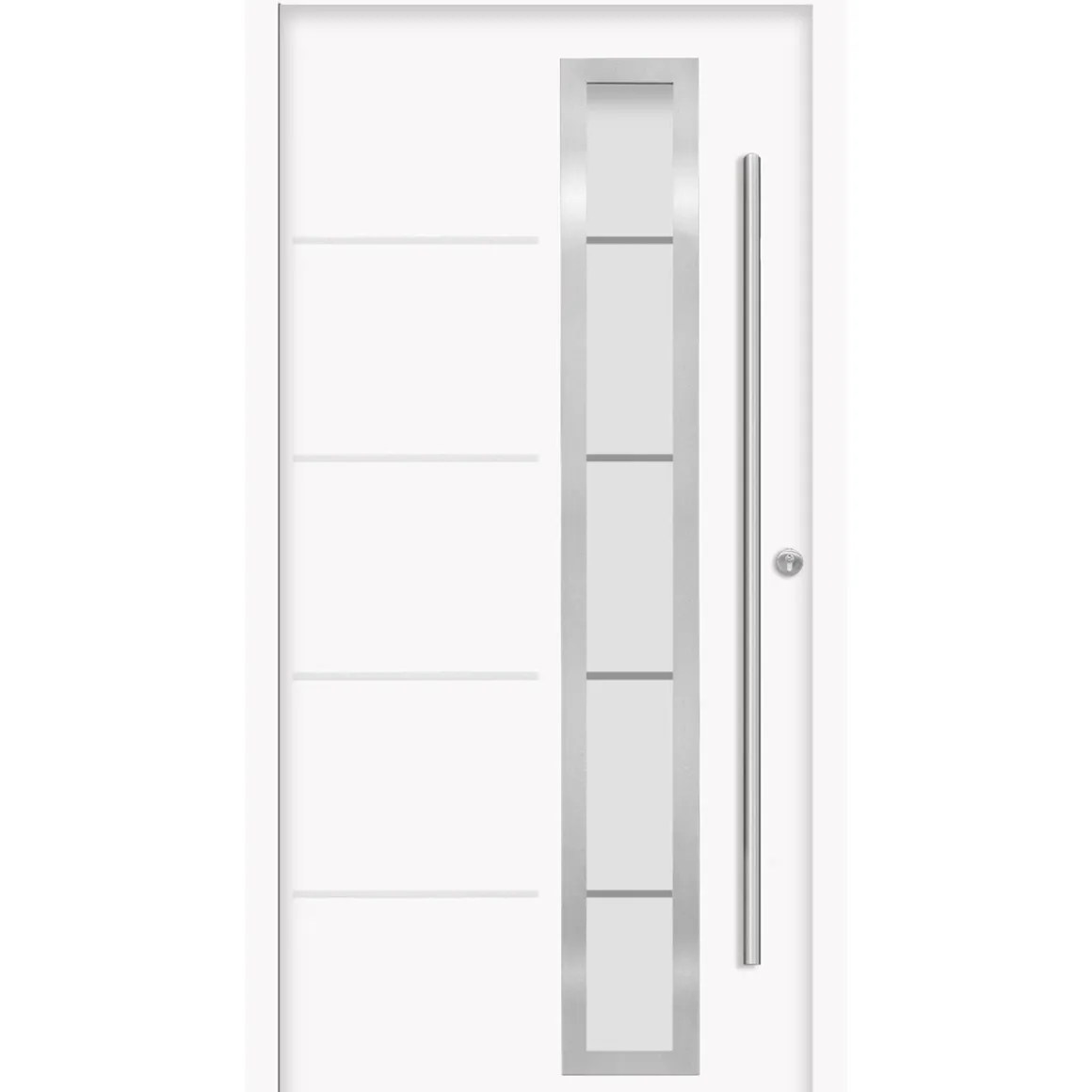 SplenDoor Premium-Haustür Passivedoor Uppsala energiesparend weiss 100 x 200 cm rechts
