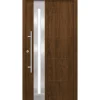 SplenDoor  Premium-Haustür Passivedoor Eksjo RC2 energiesparend einbruchsicher nussbaum 110 x 210 cm links